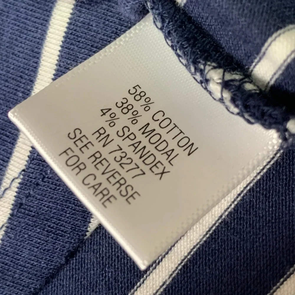 Sonoma White & Navy Striped Maxi Skirt MEDIUM NWT - Picture 7 of 9
